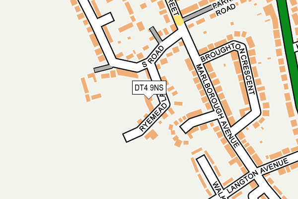 DT4 9NS map - OS OpenMap – Local (Ordnance Survey)