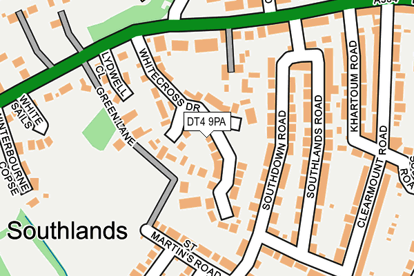 DT4 9PA map - OS OpenMap – Local (Ordnance Survey)