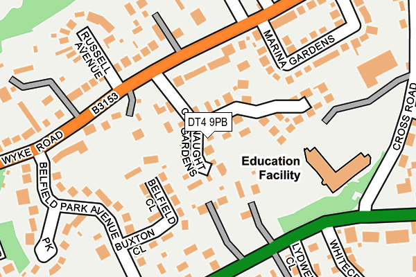 DT4 9PB map - OS OpenMap – Local (Ordnance Survey)