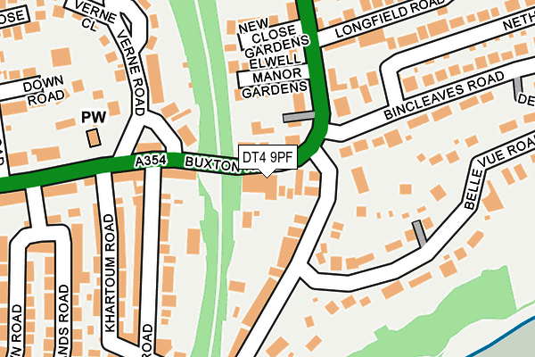 DT4 9PF map - OS OpenMap – Local (Ordnance Survey)