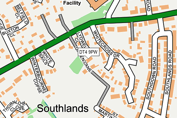 DT4 9PW map - OS OpenMap – Local (Ordnance Survey)