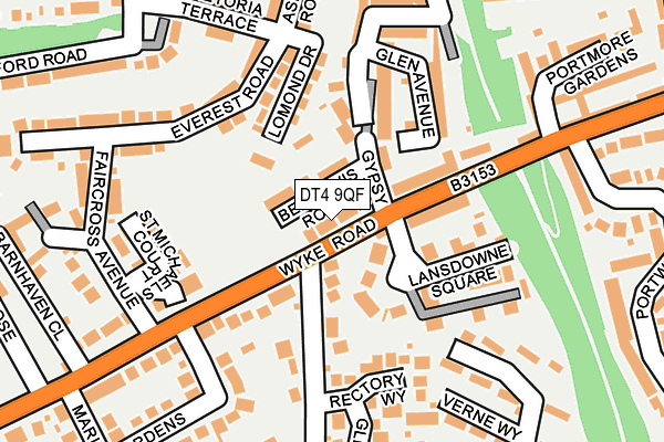 DT4 9QF map - OS OpenMap – Local (Ordnance Survey)