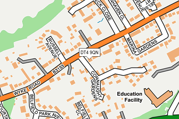 DT4 9QN map - OS OpenMap – Local (Ordnance Survey)