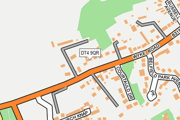 DT4 9QR map - OS OpenMap – Local (Ordnance Survey)