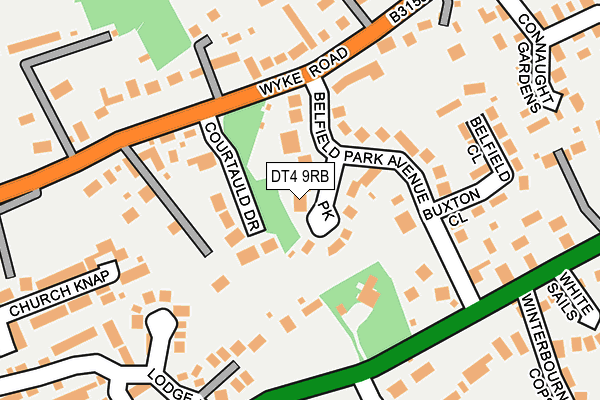 DT4 9RB map - OS OpenMap – Local (Ordnance Survey)
