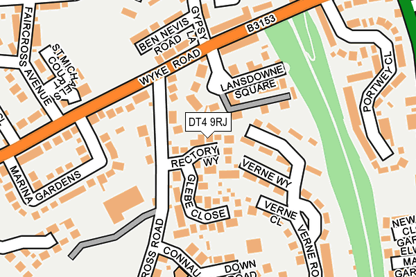 DT4 9RJ map - OS OpenMap – Local (Ordnance Survey)