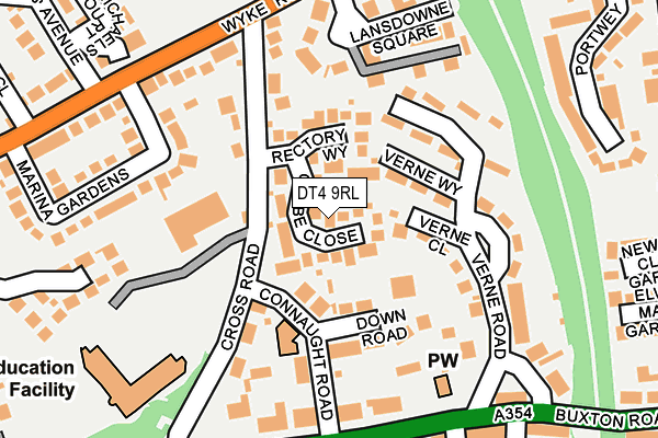 DT4 9RL map - OS OpenMap – Local (Ordnance Survey)