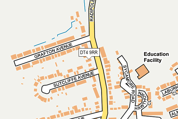 DT4 9RR map - OS OpenMap – Local (Ordnance Survey)