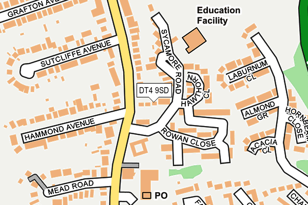 DT4 9SD map - OS OpenMap – Local (Ordnance Survey)