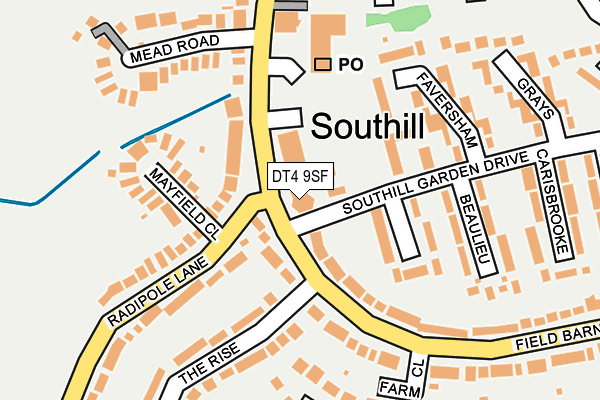 DT4 9SF map - OS OpenMap – Local (Ordnance Survey)