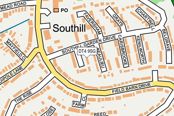 DT4 9SG map - OS OpenMap – Local (Ordnance Survey)