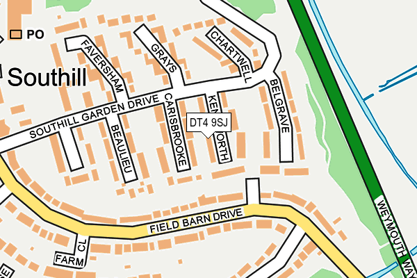 DT4 9SJ map - OS OpenMap – Local (Ordnance Survey)