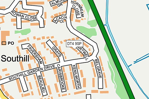 DT4 9SP map - OS OpenMap – Local (Ordnance Survey)