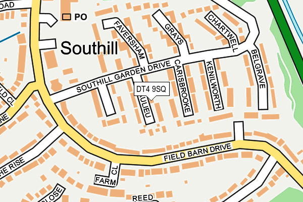 DT4 9SQ map - OS OpenMap – Local (Ordnance Survey)