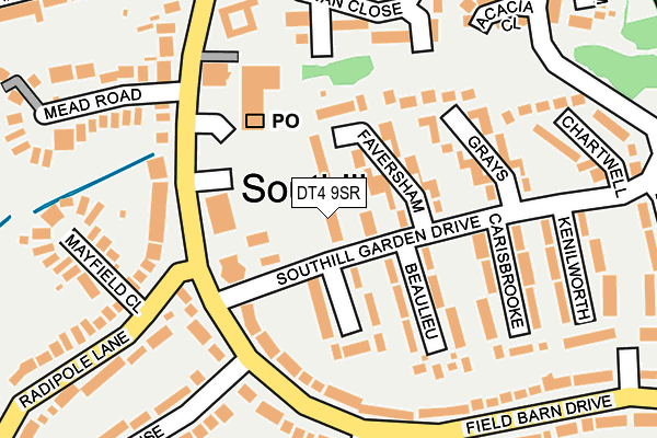 DT4 9SR map - OS OpenMap – Local (Ordnance Survey)