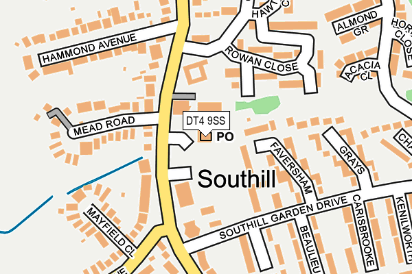 DT4 9SS map - OS OpenMap – Local (Ordnance Survey)