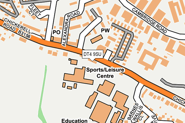 DT4 9SU map - OS OpenMap – Local (Ordnance Survey)