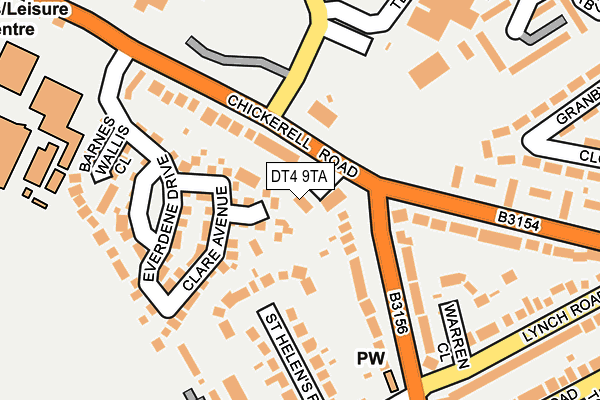 DT4 9TA map - OS OpenMap – Local (Ordnance Survey)