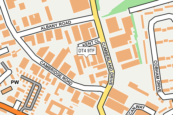 DT4 9TF map - OS OpenMap – Local (Ordnance Survey)