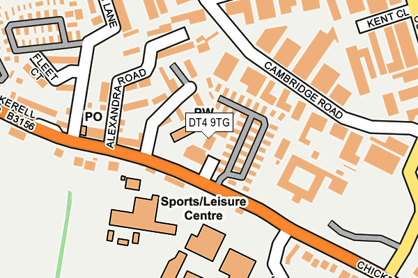 DT4 9TG map - OS OpenMap – Local (Ordnance Survey)