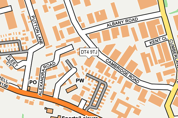 DT4 9TJ map - OS OpenMap – Local (Ordnance Survey)