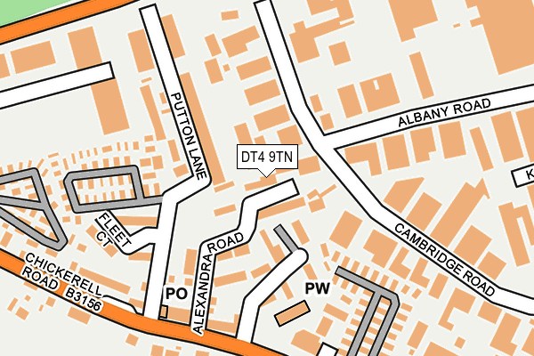 DT4 9TN map - OS OpenMap – Local (Ordnance Survey)