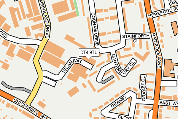 DT4 9TU map - OS OpenMap – Local (Ordnance Survey)