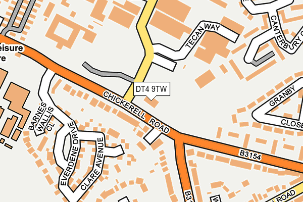DT4 9TW map - OS OpenMap – Local (Ordnance Survey)