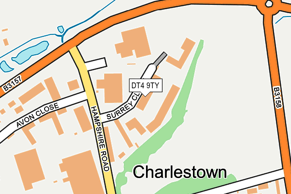 DT4 9TY map - OS OpenMap – Local (Ordnance Survey)