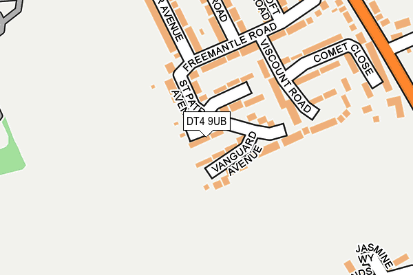 DT4 9UB map - OS OpenMap – Local (Ordnance Survey)