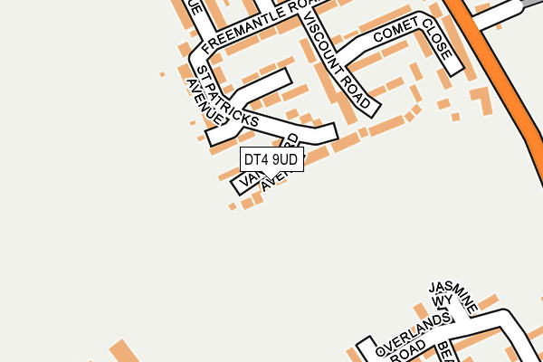 DT4 9UD map - OS OpenMap – Local (Ordnance Survey)