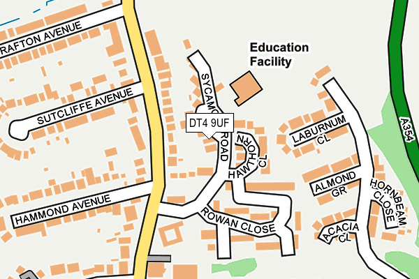 DT4 9UF map - OS OpenMap – Local (Ordnance Survey)