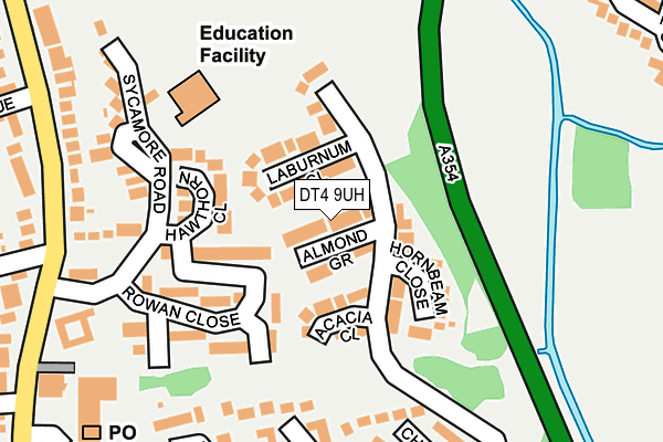 DT4 9UH map - OS OpenMap – Local (Ordnance Survey)