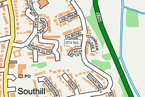 DT4 9UL map - OS OpenMap – Local (Ordnance Survey)
