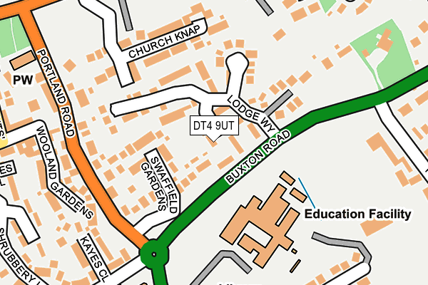 DT4 9UT map - OS OpenMap – Local (Ordnance Survey)