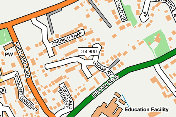 DT4 9UU map - OS OpenMap – Local (Ordnance Survey)