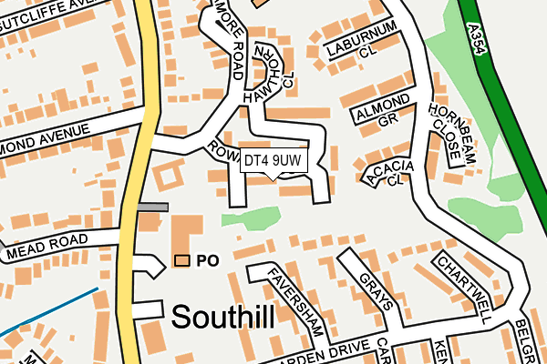 DT4 9UW map - OS OpenMap – Local (Ordnance Survey)