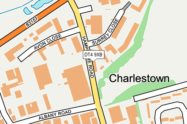 DT4 9XB map - OS OpenMap – Local (Ordnance Survey)