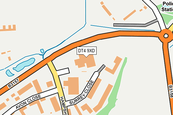 DT4 9XD map - OS OpenMap – Local (Ordnance Survey)