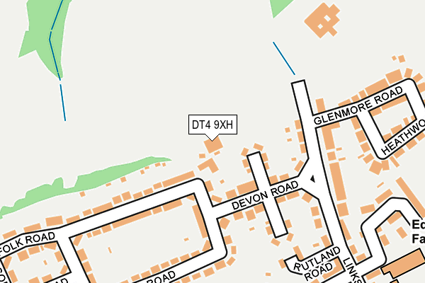 DT4 9XH map - OS OpenMap – Local (Ordnance Survey)