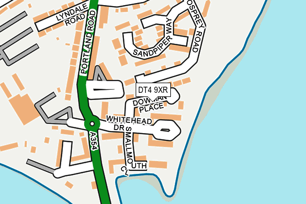 DT4 9XR map - OS OpenMap – Local (Ordnance Survey)