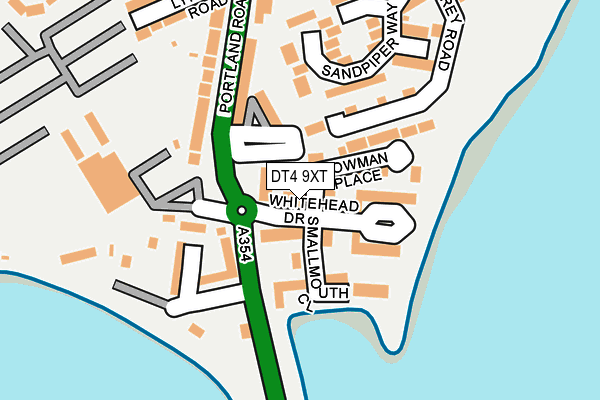 DT4 9XT map - OS OpenMap – Local (Ordnance Survey)