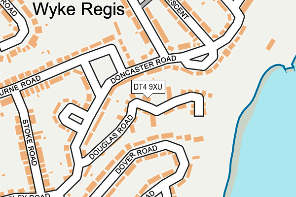 DT4 9XU map - OS OpenMap – Local (Ordnance Survey)