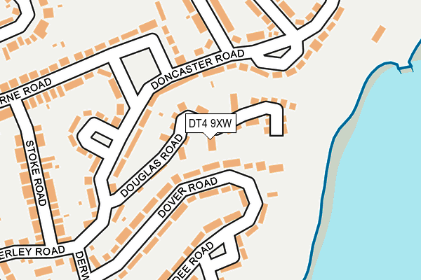 DT4 9XW map - OS OpenMap – Local (Ordnance Survey)