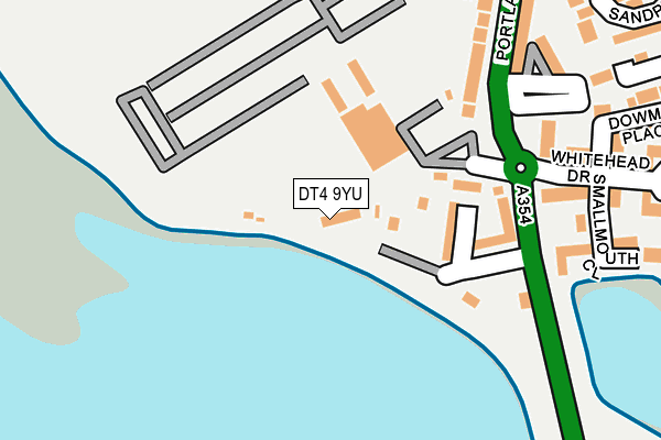 DT4 9YU map - OS OpenMap – Local (Ordnance Survey)