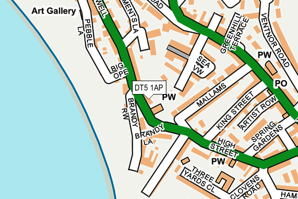 DT5 1AP map - OS OpenMap – Local (Ordnance Survey)