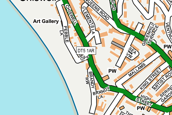 DT5 1AR map - OS OpenMap – Local (Ordnance Survey)