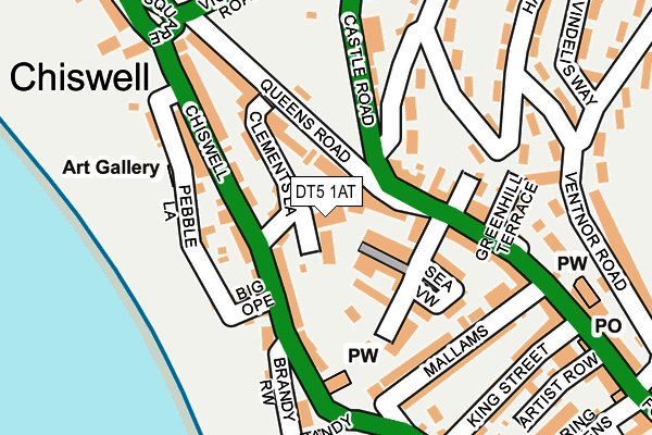 DT5 1AT map - OS OpenMap – Local (Ordnance Survey)