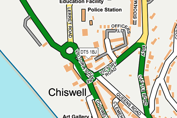 DT5 1BJ map - OS OpenMap – Local (Ordnance Survey)