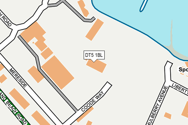 DT5 1BL map - OS OpenMap – Local (Ordnance Survey)